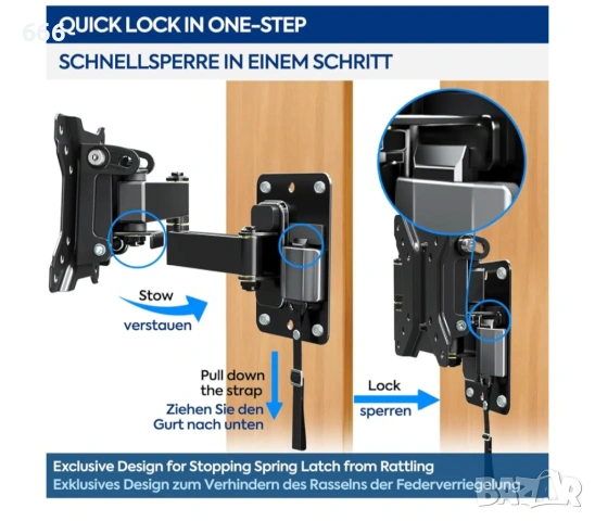 Въртяща стойка за телевизор, снимка 4 - Други стоки за дома - 54027172