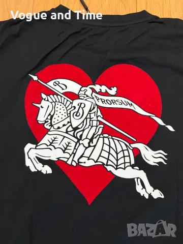 Тениска Burberry EKD Heart, снимка 5 - Тениски - 55486271