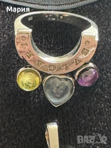 Булгари / Bvlgari комплект от 750 и 585 бяло  злато, снимка 5 - Бижутерийни комплекти - 54596210