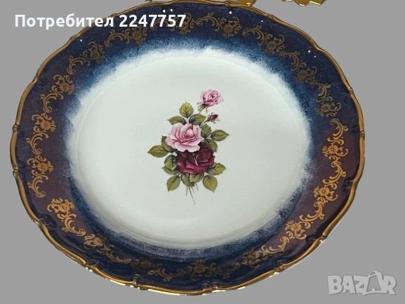 Уникален троен сет порцелан, снимка 5 - Антикварни и старинни предмети - 54179603