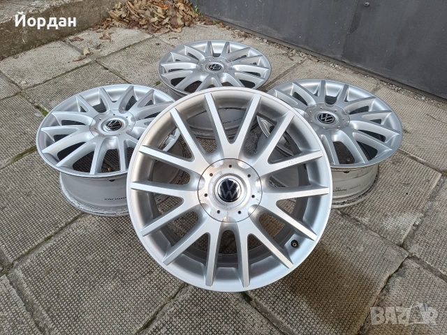 ОРИГИНАЛНИ алуминиеви джанти 17' 5x112 57,1 ФОЛКСВАГЕН GOLF 5 GT / VOLKSWAGEN TOURAN JETTA CADDY, снимка 3 - Гуми и джанти - 55102559