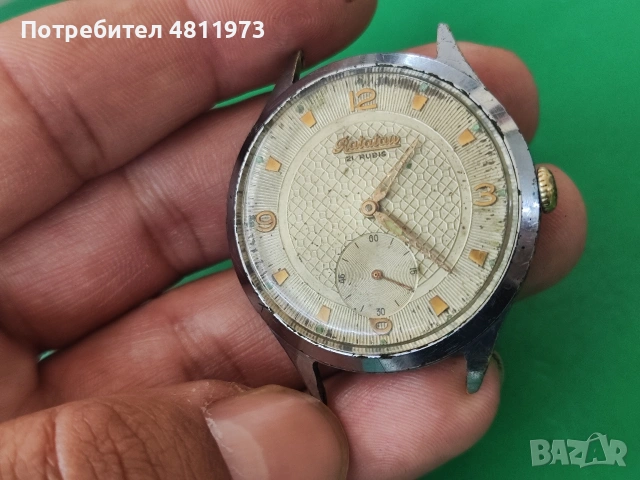 Механичен часовник Ratatau 21 rubis cal. 1130, снимка 2 - Мъжки - 54666971