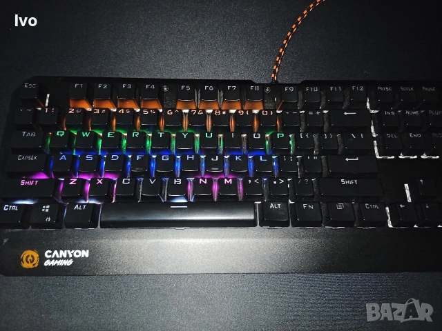 Геймърска клавиатура с подсветка Canyon 