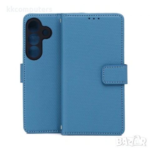 Калъф тефтер Smart Triangle, За Samsung Galaxy S26, Син и Протектор