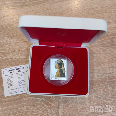 5 долара 2009 - Момичето с перлената обица , снимка 2 - Нумизматика и бонистика - 54060843