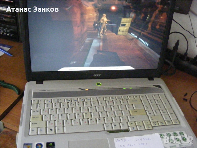 Работещ лаптоп за части ACER Aspire 7520G , снимка 2 - Части за лаптопи - 50518650