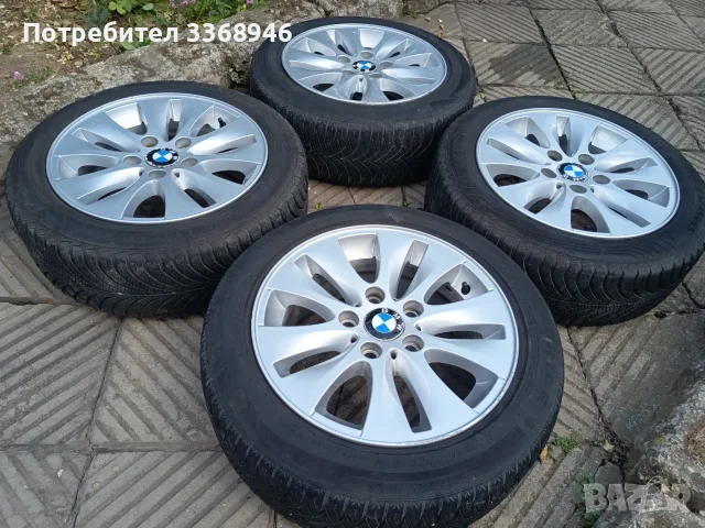 Джанти BMW 16" 5x120 с гуми 195/55/16, снимка 5 - Гуми и джанти - 55697269