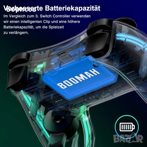 Безжичен геймпад Xtrike Me GP-52 с прозрачен корпус и RGB осветление, снимка 7 - Аксесоари - 55146068
