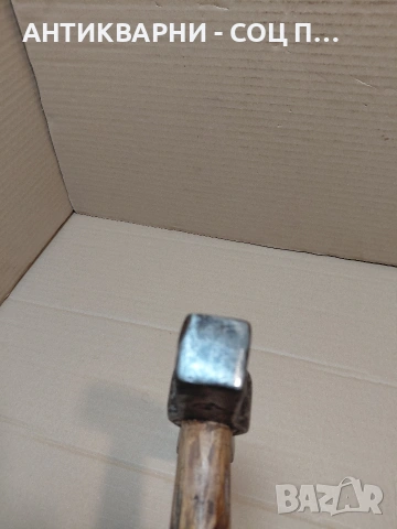 Соц Стар Каменоделски Чук С Дръжка От Дрян 0.950кг. НОМЕР 1650., снимка 9 - Антикварни и старинни предмети - 54237947