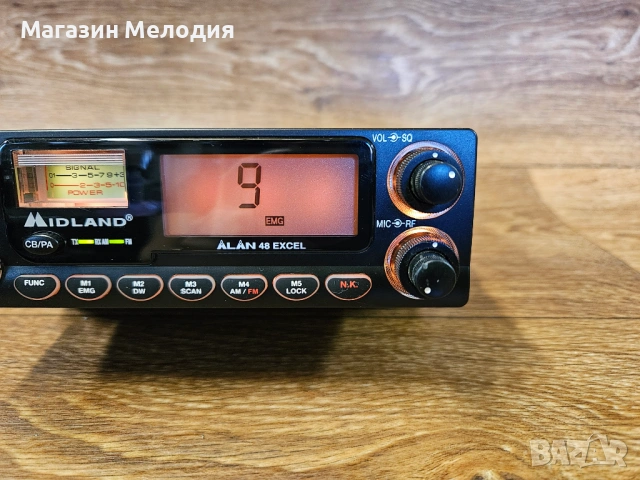 Радиостанция CB Midland Alan 48 Excel D80 – Легендарен модел за камиони и автомобили, снимка 4 - Други - 54710736