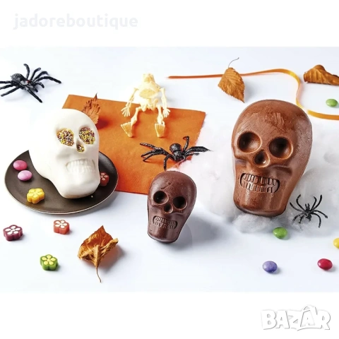 3D Молд за шоколад от 6 части - Черепи, снимка 2 - Форми - 54626020