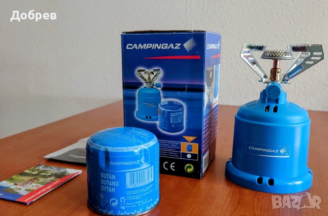НОВ: Туристически газов котлон Campingaz Camping 206 S + 1 флакон C 206 Super, снимка 2 - Газови котлони - 54438238