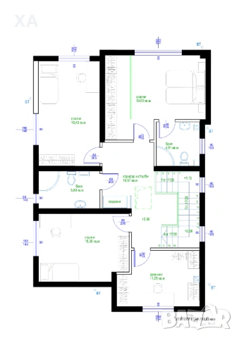 Парцел с проект за къща в Нови хан, снимка 2 - Парцели - 54084743