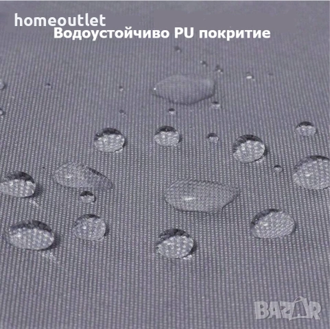 Водоустойчива тента с 95% UV защита, комплект с крепежни елементи, размер 3х4м - цвят крем / сиво, снимка 6 - Огради и мрежи - 54146983