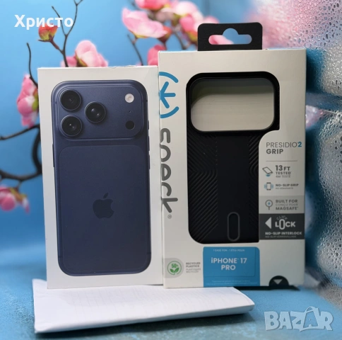 НОВ!!! Apple iPhone 17 Pro, 256GB, 5G, Deep Blue + ПОДАРЪК ОРИГИНАЛНО APPLE ГРЪБЧЕ