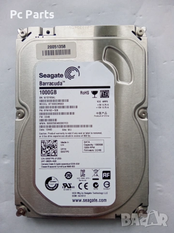 Хард диск Seagate Barracuda 1TB 7200 rpm.