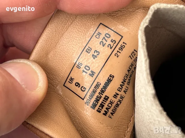 Clarks Una Costa Lace мъжки кожени обувки размер 43, снимка 5 - Ежедневни обувки - 55346398