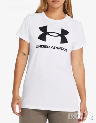 UNDER ARMOUR Sportstyle Logo Ss Tee White дамска тениска