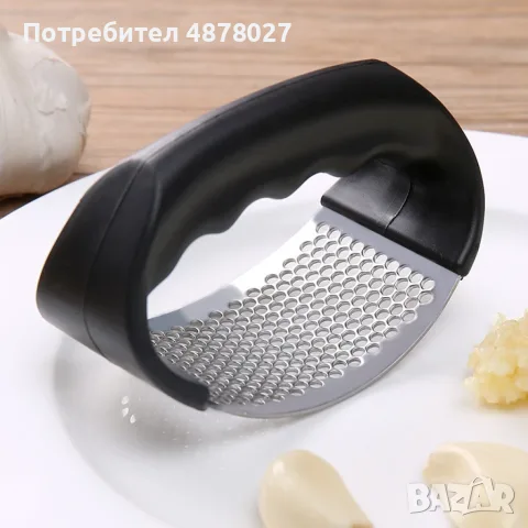 Ръчна преса за чесън от неръждаема стомана / Цвят: Според нал. в склада, снимка 6 - Аксесоари за кухня - 55503595