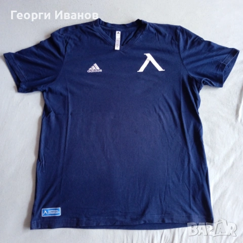 КАТО НОВА ADIDAS LEVSKI L OFFICIAL CLUB PRODUCT Navy Blue T-Shirt оригинална тениска Адидас Левски