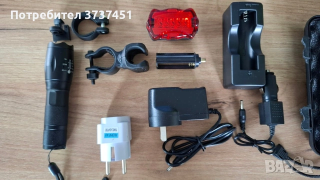 LED фенерче с комплект аксесоари за колело, снимка 3 - Аксесоари за велосипеди - 55108648