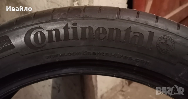 Продавам 2 броя летни гуми 245.45.19 на 1 сезон дот 2020 Контентал , снимка 4 - Гуми и джанти - 54228577