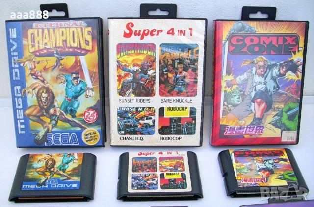 Конзола SEGA Mega Drive II 16-bit оригинал комплект с игри, снимка 11 - Други игри и конзоли - 54991842