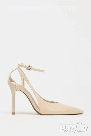 Бежови обувки на ток Zara – размер 38, нови с етикет – 20 €