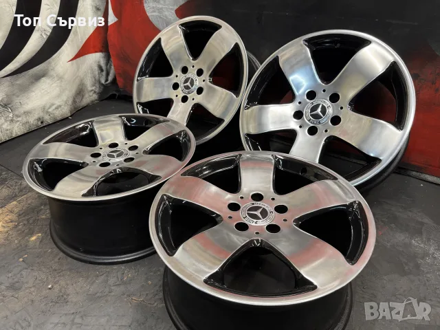 Оригинални алуминиеви джанти за Мерцедес (Mercedes), 17 цола, 5x112, снимка 2 - Гуми и джанти - 55330678