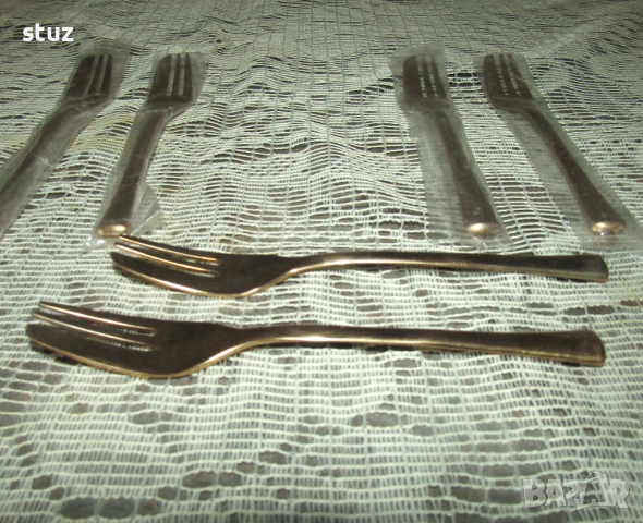 Десертни вилички, нови, сет 12 бр., снимка 7 - Прибори за хранене, готвене и сервиране - 54346592