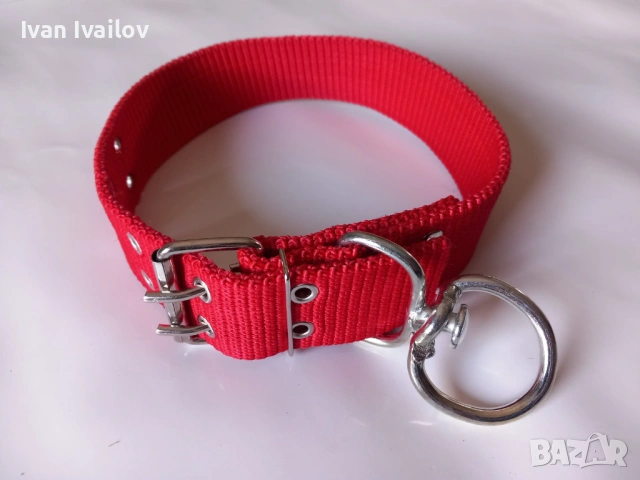 Професионален ТЕКСТИЛЕН нашийник с ВЪРТОК (70 см) – 5 см ШИРОК / УНИКАТ