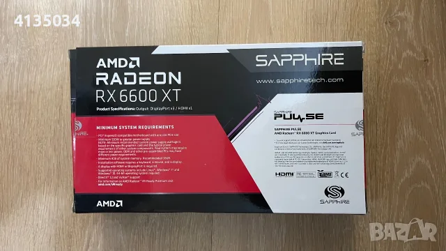 NEW SAPPHIRE Pulse Amd Radeon RX 6600 xt GAMING OC 8GB, снимка 2 - Видеокарти - 55595609