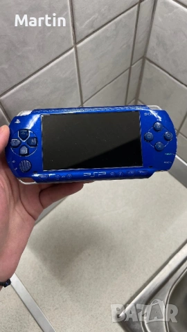 Modded Sony PSP 1000 Metallic Blue 64GB 70+ Games, снимка 3 - PlayStation конзоли - 54018151