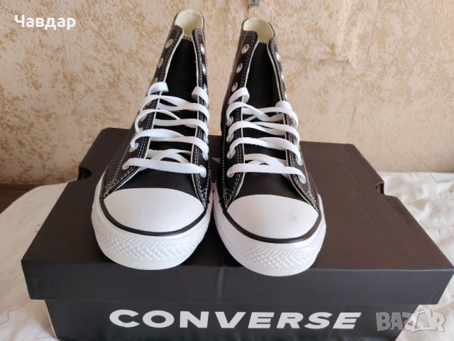 Кецове CONVERSE от естествена кожа - размер 44,5/29 см., снимка 4 - Кецове - 54753193