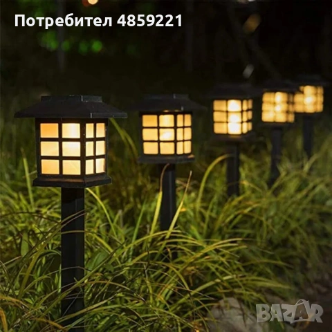 Соларна градинска лампа с ярка светлина SB-34