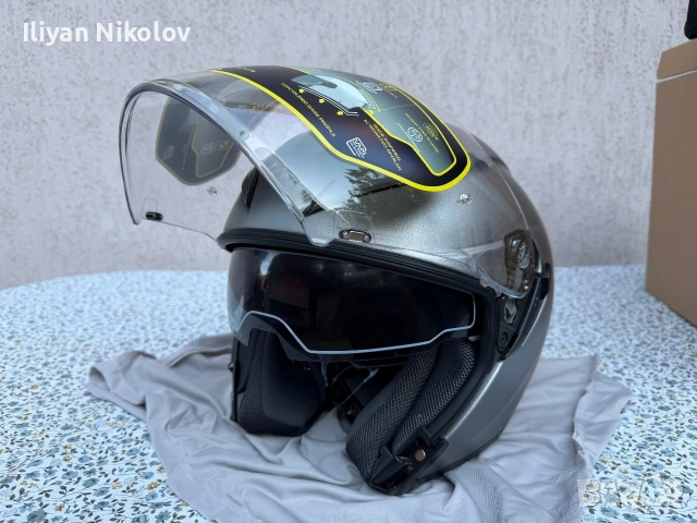  Каска BMW Motorrad Sao Paolo GREY MATT. Рамер 61-62 см, снимка 2 - Аксесоари и консумативи - 55179496