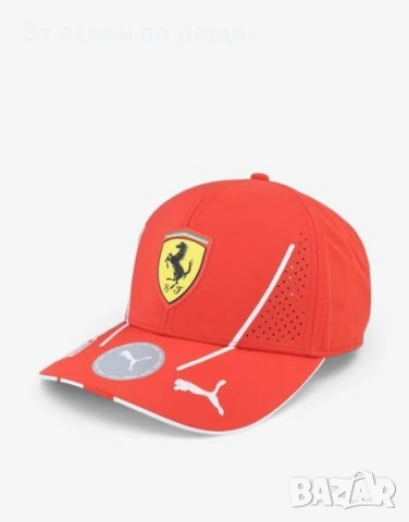 PUMA x Scuderia Ferrari Charles Leclerc Team Baseball Cap Red Червена Шапка С Козирка Код P2764
