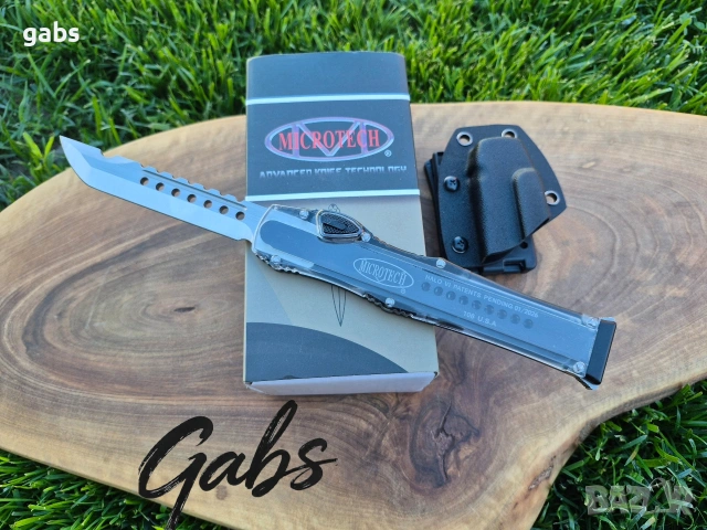 Автоматичен нож Microtech Halo6 2026,прозрачен корпус