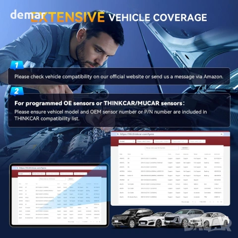 Диагностичен инструмент THINKTPMS VENU90 TPMS OBD2, активиране/четене, снимка 3 - Аксесоари и консумативи - 54442220