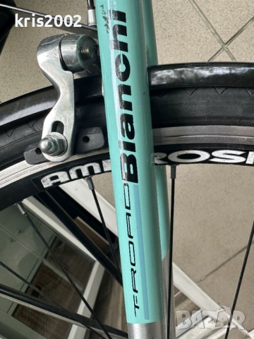 Велосипед Bianchi Via delle BATTAGLIE – Оригинален, Хибрид, Shimano Sora, снимка 5 - Велосипеди - 54380311
