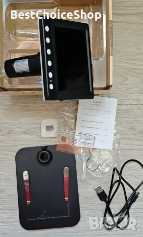 Цифров микроскоп DM7-Z01C – 4.3" LCD, до 1000x увеличение, снимка 3 - Друга електроника - 55415956