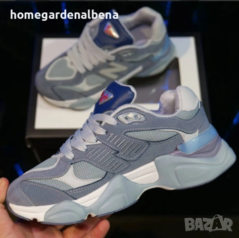 New Balance 9060 – Дамски маратонки синьо/сиво | Размер 37, снимка 2 - Детски маратонки - 54314501