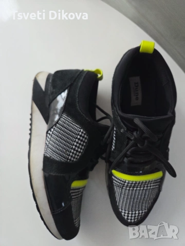 Сникърси в черно на английската марка Dune, снимка 3 - Маратонки - 54005719