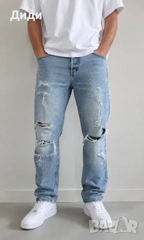 Дамски накъсани дънки Denim H&M