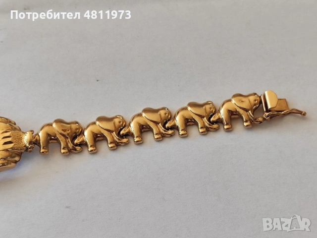 Златна гривна за часовник 10 карата, снимка 4 - Гривни - 54675493