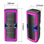 Bluetooth караоке тонколона GY-8847 с Led осветление, снимка 6