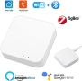 ZigBee 3.0 Hub WiFi & Bluetooth двоен режим шлюз, само за Tuya продукт Smart Home Bridge безжично, снимка 3
