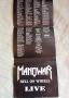 Manowar - Hell on Wheels.Live, снимка 7