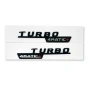 Емблеми TURBO 4MATIC / 4MATIC+ за Mercedes-Benz - Черни и Хром (Комплект 2 бр.), снимка 1