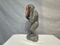 Африканска Дърворезба Маймунка , снимка 5